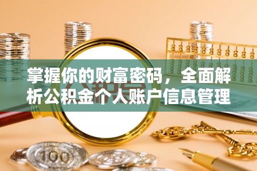 工业园区掌握你的财富密码，全面解析公积金个人账户信息管理